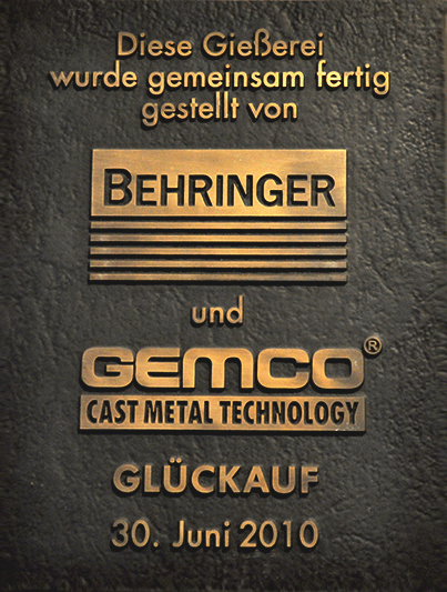 BEHRINGER, foundry realization
